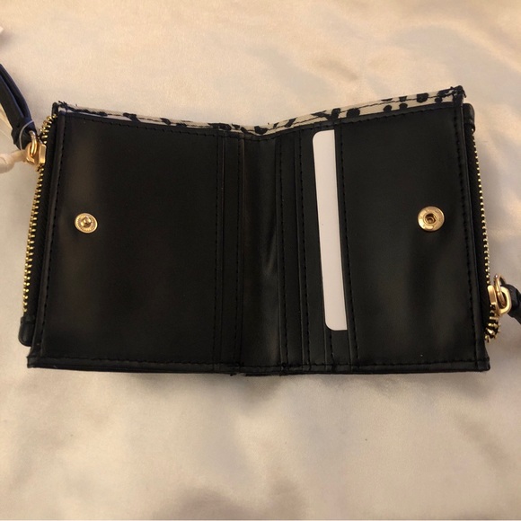 Jessica Simpson Addison Faux Leather Mini Bifold Wallet Color Meteorite NWT - Picture 10 of 11